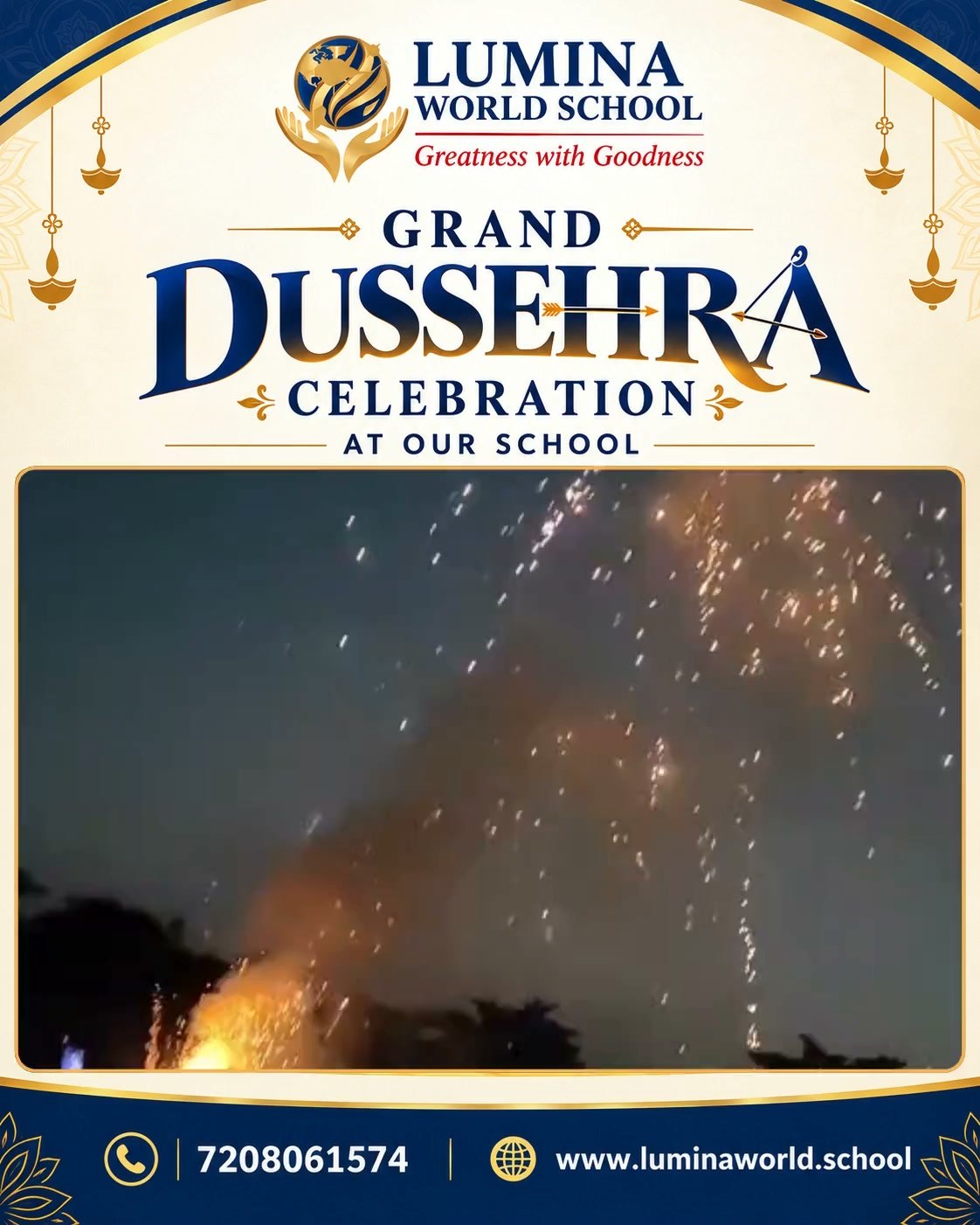 ✨ Glimpses of Our Grand Dussehra Celebration at Lumina World School, Jind! 🏹🎇 A day…