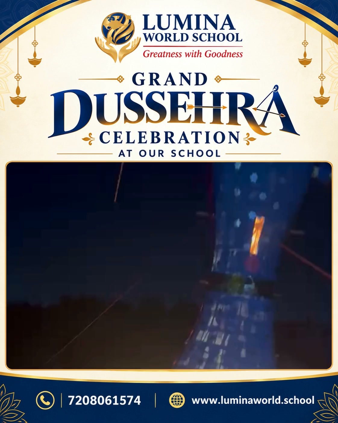 ✨ Glimpses of Our Grand Dussehra Celebration at Lumina World School, Jind! 🏹🎇 A day…